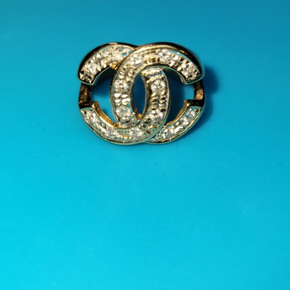 Gold Chanel ring size 9 - Picture 3 of 5